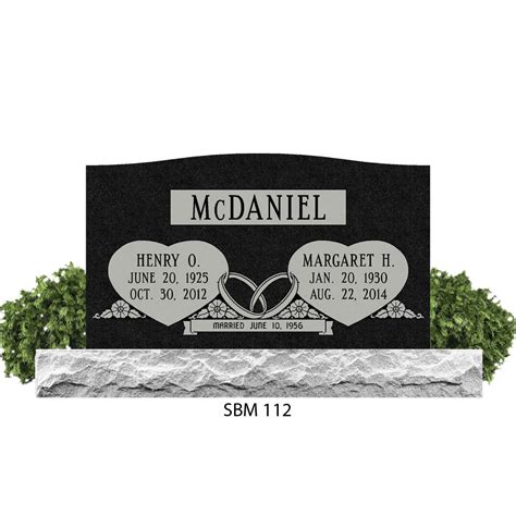 Double Headstone, Gravestone, and Tombstone Prices — Brown Memorials