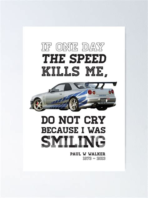 "Paul Walker Tribute GTR - Halftone" Poster for Sale by Bacn | Redbubble