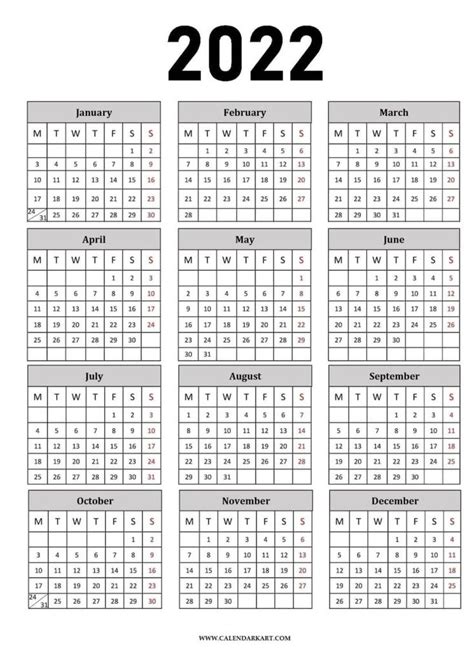 Pin on 2022 Calendars