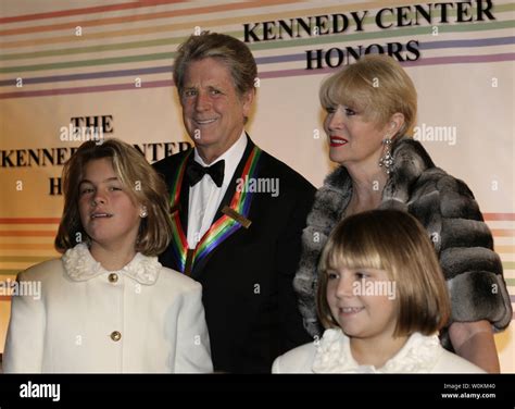 Musician Brian Wilson arrives with members of his family at the Kennedy Center Honors show in ...