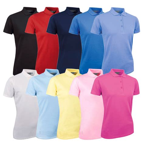 Glenmuir Ladies Sophie Shaped Fit Cotton Golf Polo