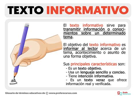 ¿Qué es un Texto Informativo?