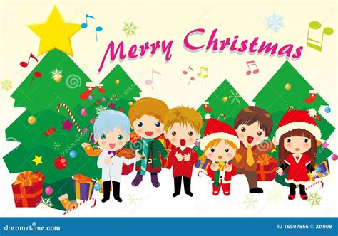 Christmas carols stock vector. Illustration of small - 16507866