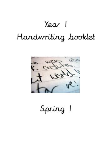 Year 1 Handwriting and Spelling booklet | Teaching Resources