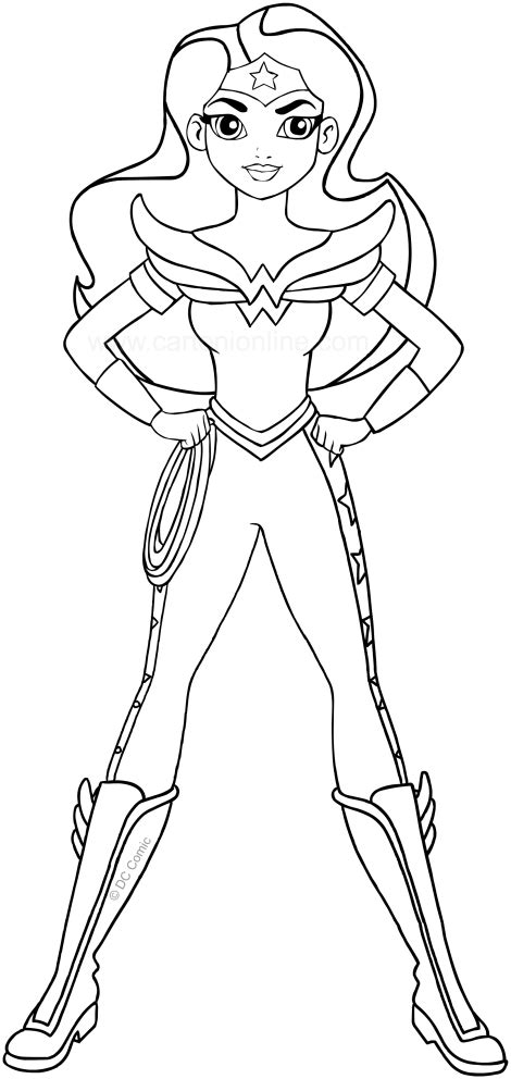 Wonder Woman (DC Superhero Girls) coloring page