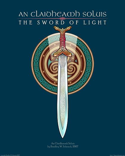 The Sword of Light print, from Archival Celtic Art Prints