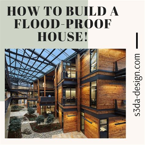 How to build a flood proof house | Structural and Architectural design | Flood proof house ...