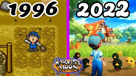 Evolution of Harvest Moon Games ( 1996-2022 ) - YouTube