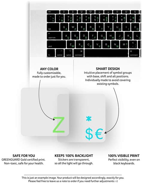 Belgian AZERTY Keyboard Stickers with Transparent Background | Keyshorts