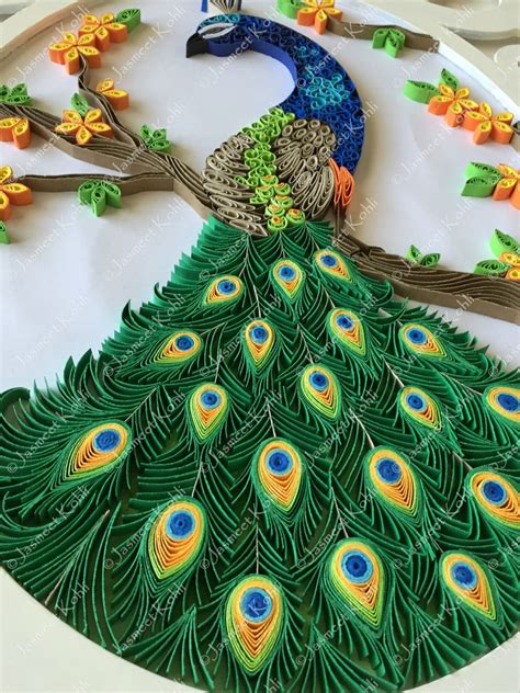 peacock quilling by Jasmeet Kohli | Quilling work, Paper quilling ...