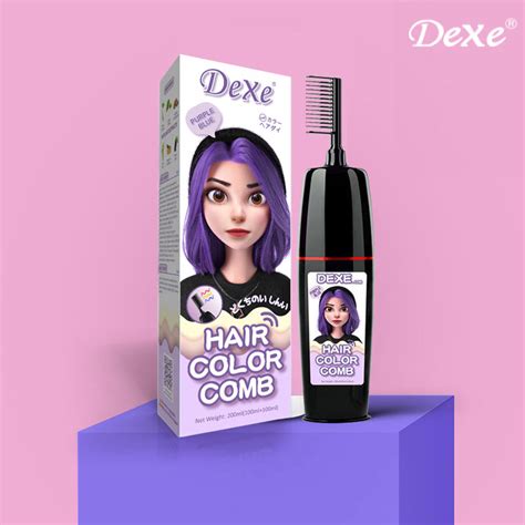 Hair color shampoo comb 200ml - Black Hair Shampoo | Hair Building Fibers | Manufacturer | DEXE