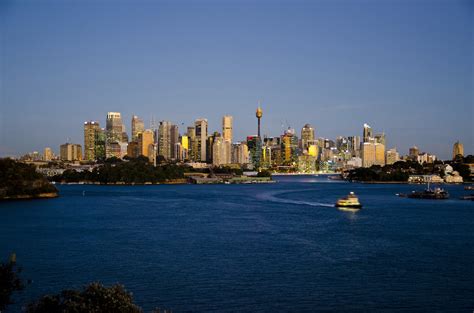 Free Sydney skyline from the west with harbour Stock Photo - FreeImages.com