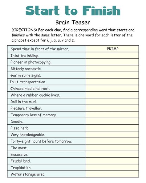 Adult Cognitive Worksheets - 14 Free PDF Printables | Printablee