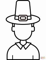 Pilgrim Coloring Page sketch template