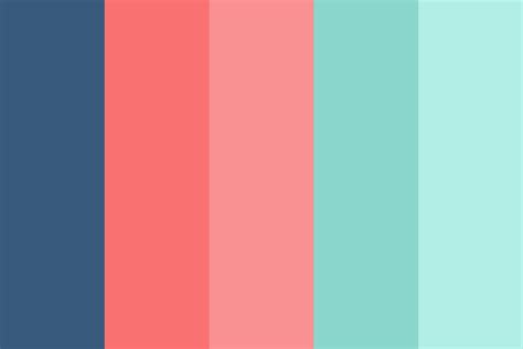 Coral Teal Blue color palette | Coral colour palette, Blue colour palette, Teal color palette