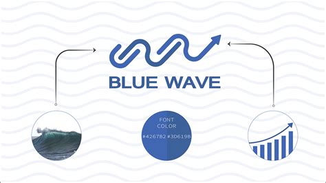 Blue wave logo on Behance