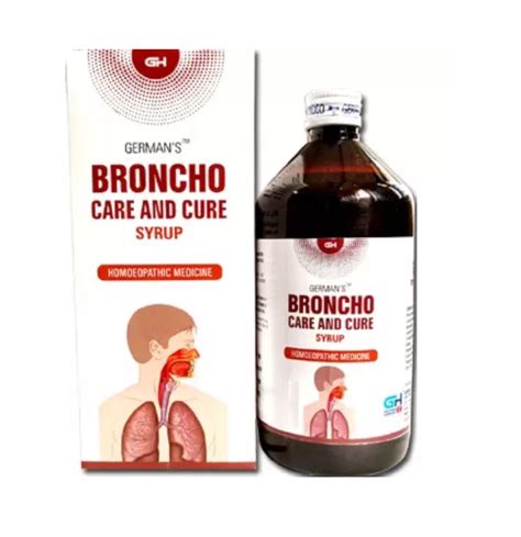 German Homeo Care & Cure Broncho Syrup For Wheezing, Breathlessness, Cough, Heaviness in Chest ...