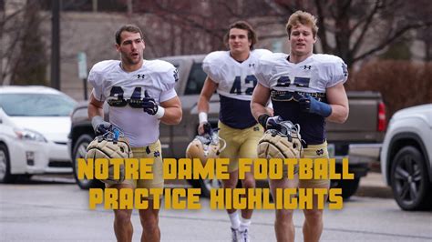 Notre Dame football: Highlights from sixth spring practice - YouTube