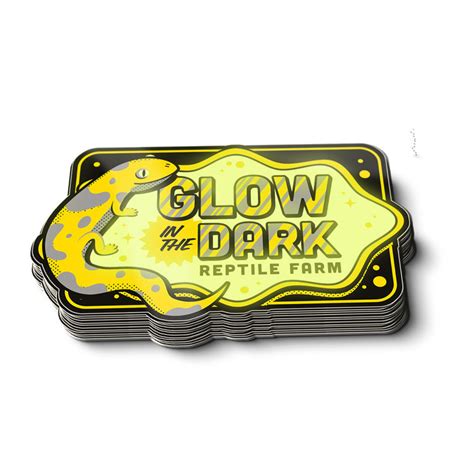 Custom Glow In The Dark Stickers - Free shipping - StickerApp