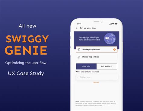 Swiggy Genie UX Case Study on Behance