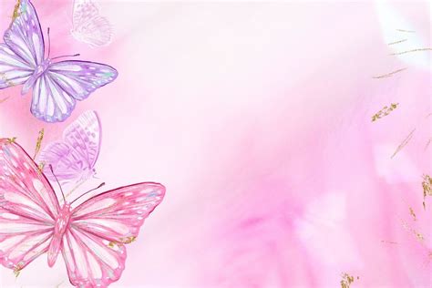 Gradient pink background, aesthetic butterfly | Premium PSD - rawpixel