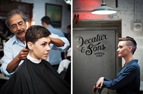 For Women, Hairstyles at the Barbershop - The New York Times