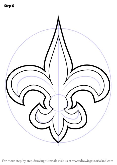 How to Draw New Orleans Saints Logo (NFL) Step by Step ...