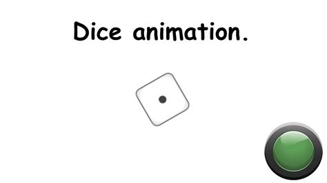 Dice animation and tutorial. | Tynker