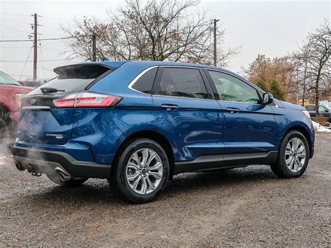 Leggat Discovery Ford | 2020 Ford Edge Titanium Atlas Blue, Twin-Scroll 2.0L EcoBoost® Engine