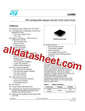 L6460 Datasheet(PDF) - STMicroelectronics