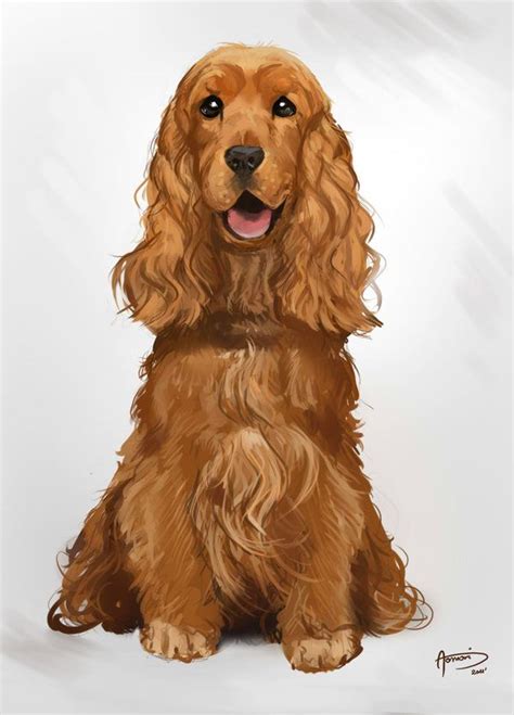 Cocker Spaniel What a cutie. | Spaniel art, Dog design art, Dog paintings