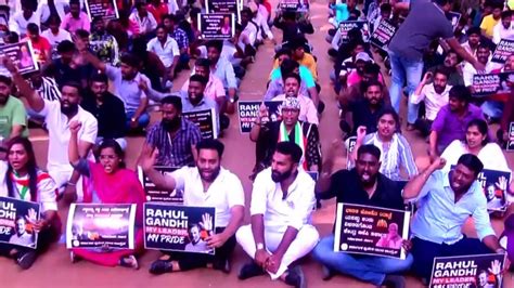 congress: Karnataka: Congress workers stage protest in Bengaluru on Rahul Gandhi’s conviction ...