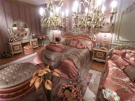 Pink Classic Style Italian Bedroom | Classical Furniture