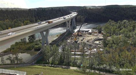 Bow River Bridge Construction Photos - West Calgary Ring Road