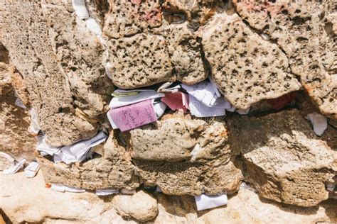 Prayer Notes at the Western Wall Stock Image - Image of kotel, judaism ...