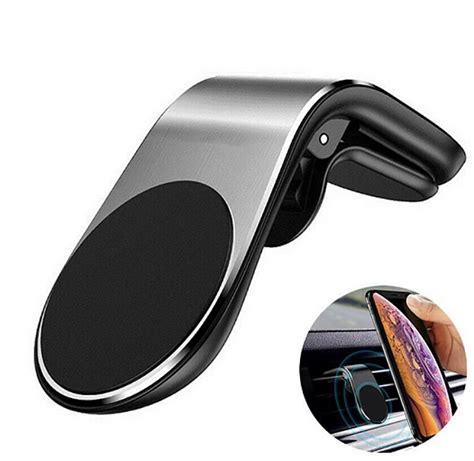 Metal Magnetic Car Phone Holder Mini Air Vent Clip Mount Magnet Mobile Stand For iPhone ...