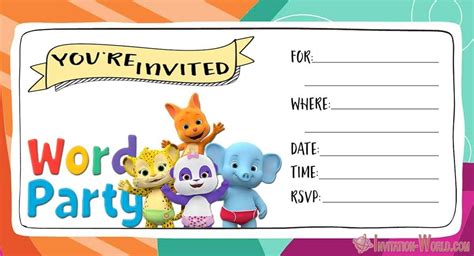 Cartoon Invitations Archives - Invitation World