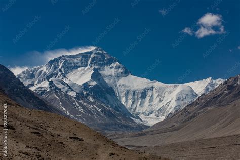 Mount Everest in Tibet Stock Photo | Adobe Stock