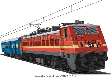 Electric Train Clipart Vector