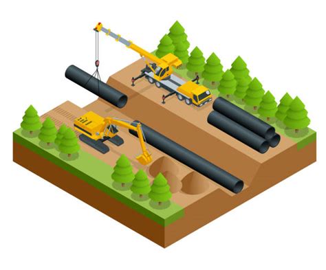 Pipeline Construction Illustrations, Royalty-Free Vector Graphics ...