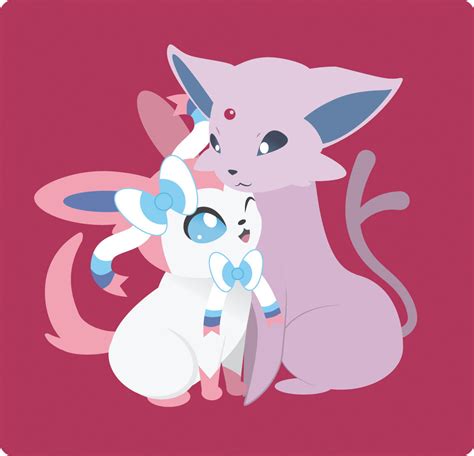 Sylveon & Espeon on Behance