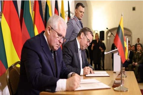 Germany and Lithuania Sign Historic Agreement for Permanent Bundeswehr ...