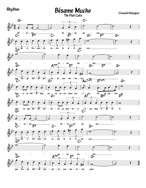 Bésame Mucho sheet music for Piano download free in PDF or MIDI