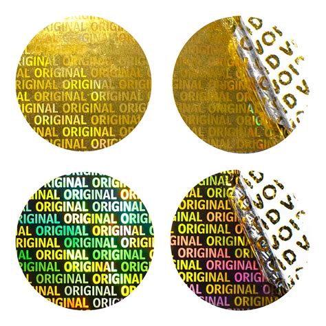 Hologram security VOID sticker Original - golden 30 mm | Hologram ...