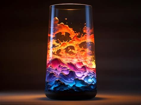 Premium AI Image | Magical Colors of Lava Lamp Digital Art Design with Colorful Gradients and ...