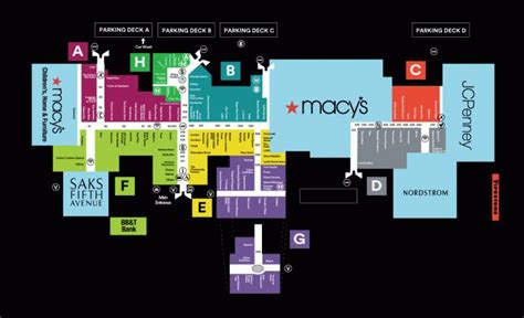 Center Map Of Dadeland Mall - A Shopping Center In Miami, Fl - A ...