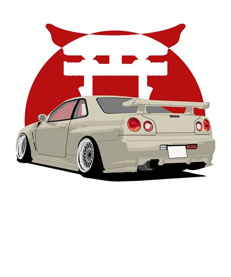 JDM Nissan Skyline GTr r34 - Race Day by dosedope | Best jdm cars, Jdm ...