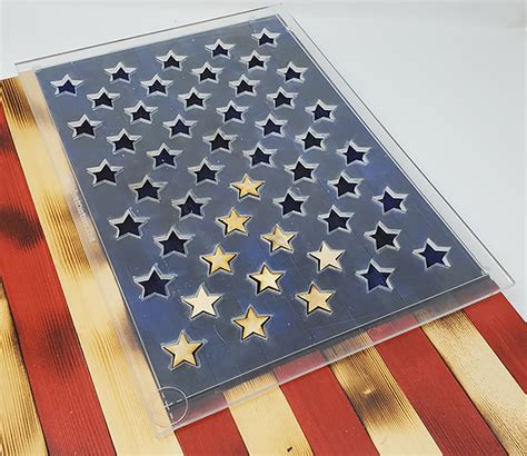 American Flag Star Router Template