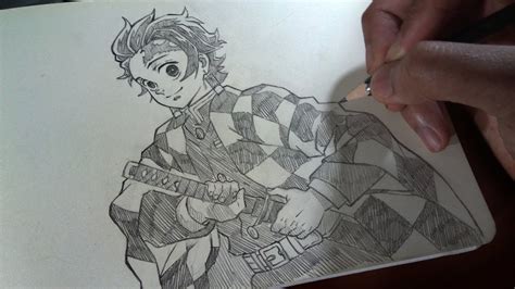 Tanjiro Drawing Outline