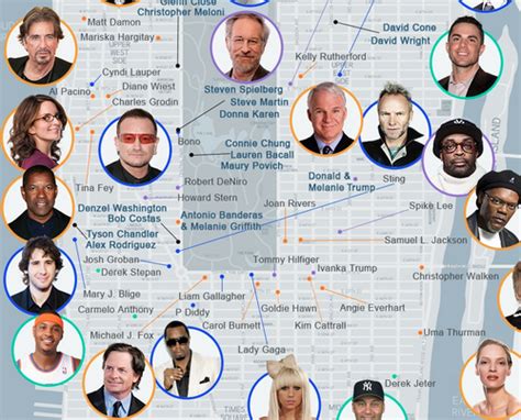 Here Now, Mapping Where 243 NYC Celebrities Live Right Now | Celebrity ...